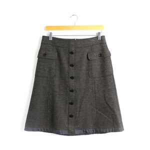 Strenesse Gabriele Strehle designer knit skirt cotton wool A-line business 6